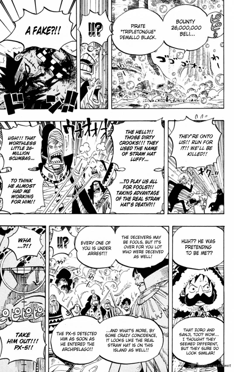 One Piece Manga Chapter 601 page 10 - Romance Dawn For the New World:
The Dawn of an Adventure
into a New World