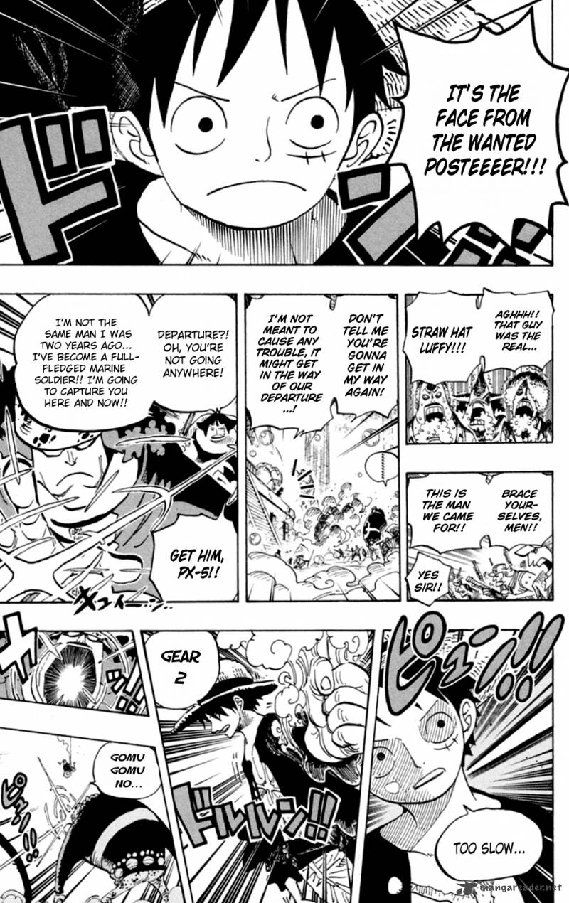 One Piece Manga Chapter 601 page 12 - Romance Dawn For the New World:
The Dawn of an Adventure
into a New World