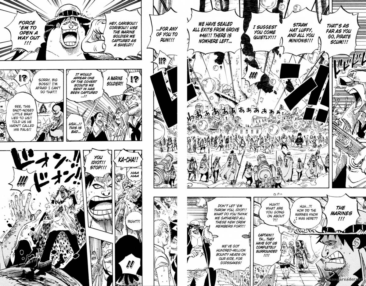 One Piece Manga Chapter 601 page 4 - Romance Dawn For the New World:
The Dawn of an Adventure
into a New World