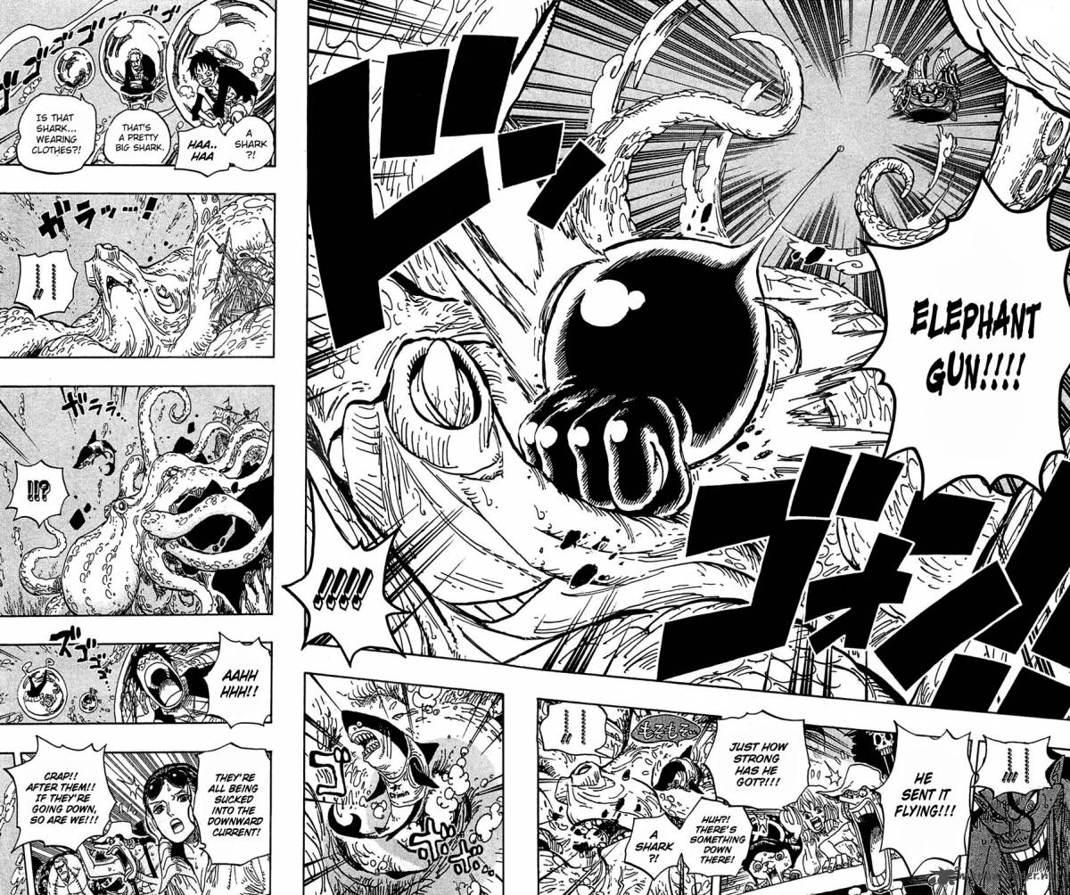 One Piece Manga Chapter 605 page 15 - The Kraken and the Pirates