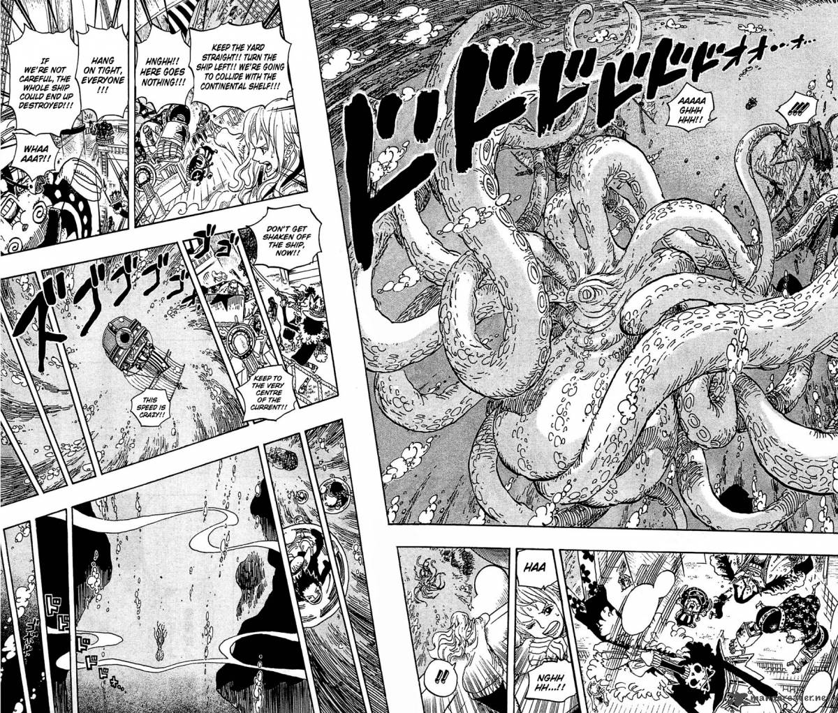 One Piece Manga Chapter 605 page 16 - The Kraken and the Pirates