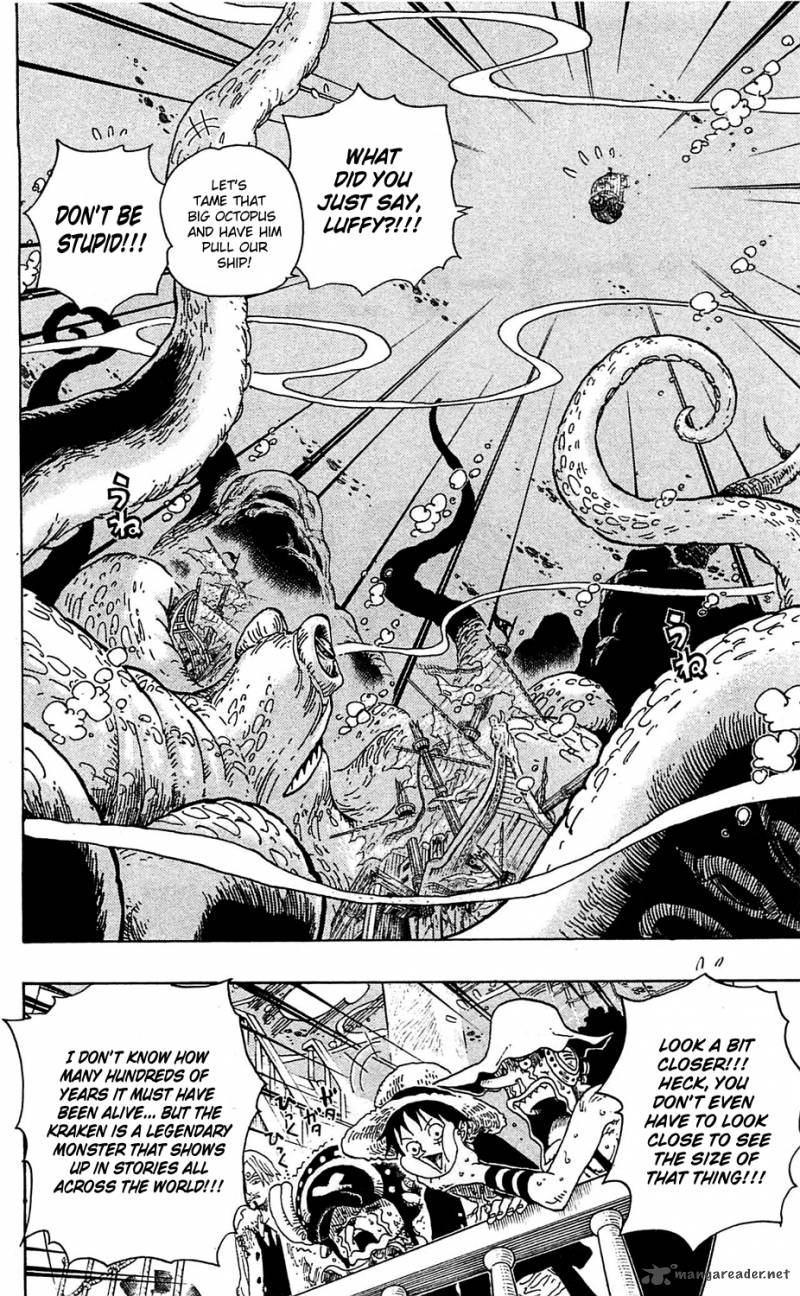 One Piece Manga Chapter 605 page 2 - The Kraken and the Pirates