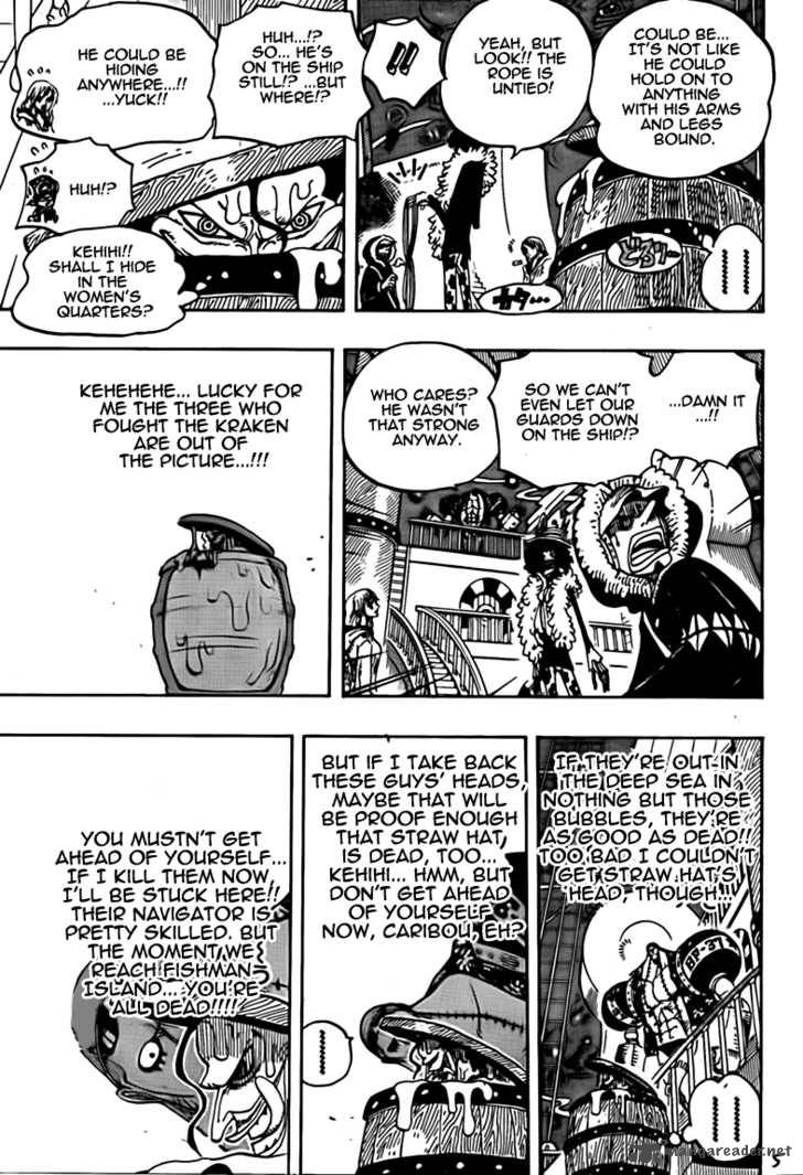 One Piece Manga Chapter 606 page 5 - Deep Sea Adventure