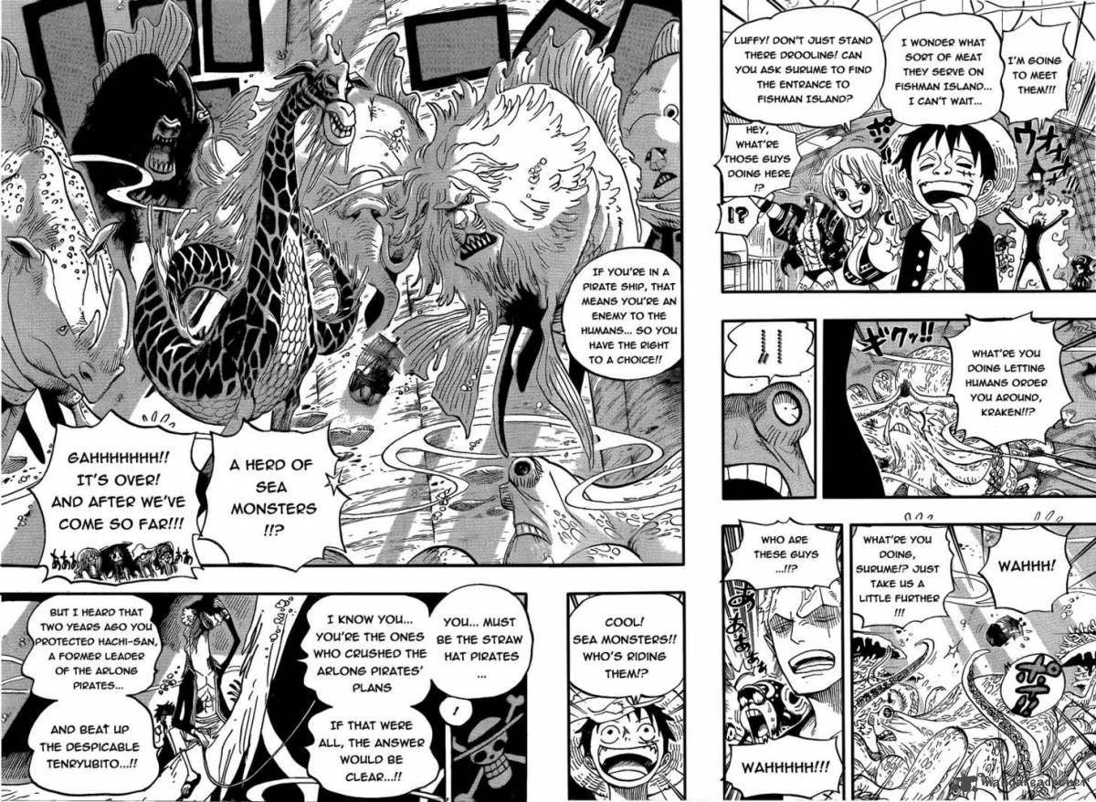 One Piece Manga Chapter 607 page 11 - 10,000 Meters Under the Sea
