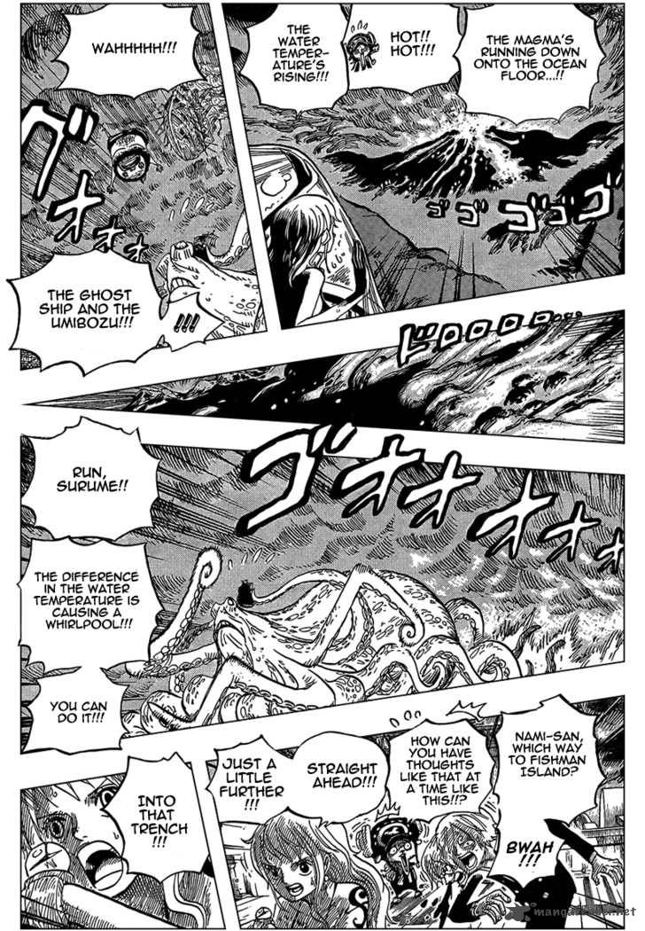 One Piece Manga Chapter 607 page 5 - 10,000 Meters Under the Sea