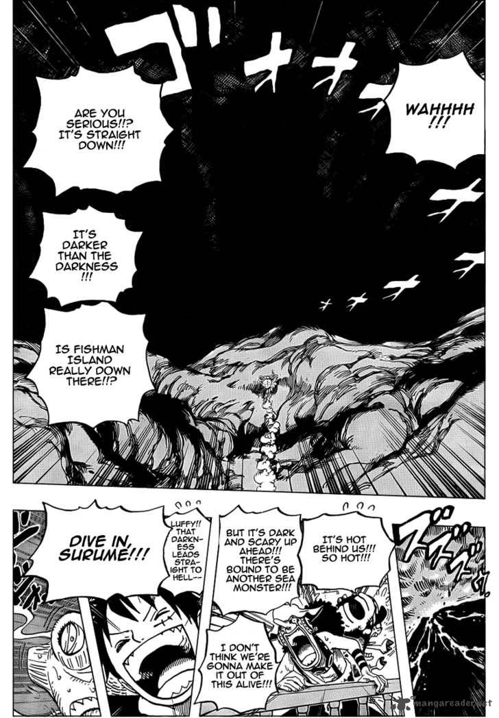 One Piece Manga Chapter 607 page 6 - 10,000 Meters Under the Sea
