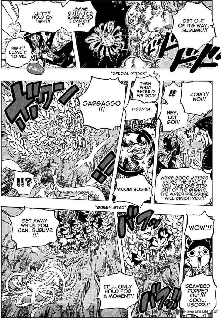 One Piece Manga Chapter 607 page 8 - 10,000 Meters Under the Sea