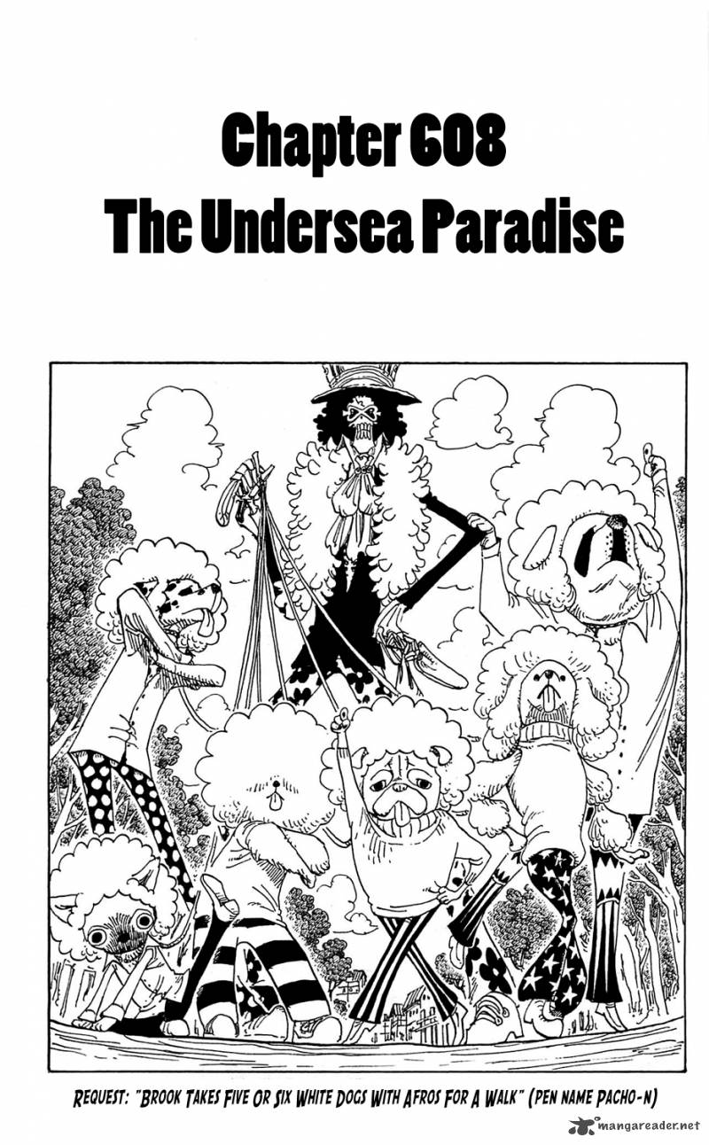 One Piece Manga Chapter 608 page 1 - Underwater Paradise