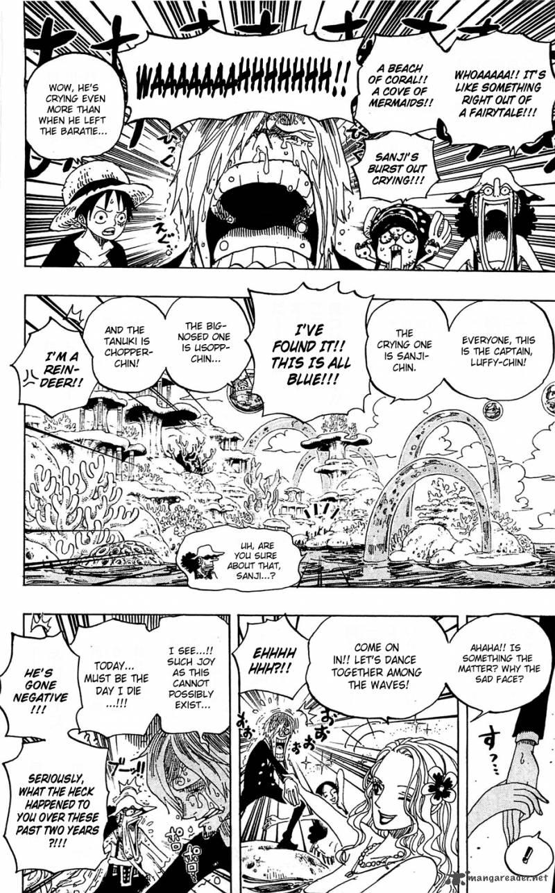 One Piece Manga Chapter 608 page 15 - Underwater Paradise