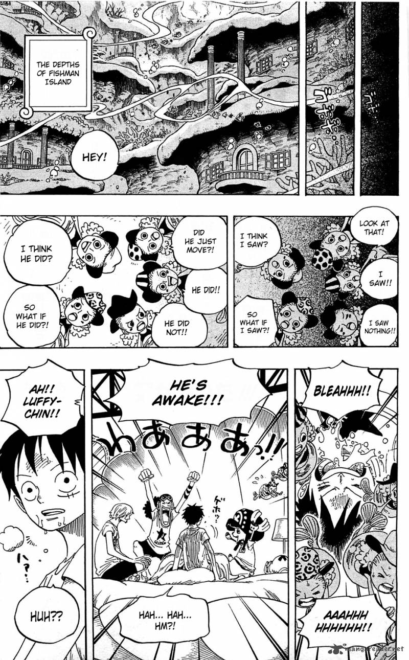 One Piece Manga Chapter 608 page 9 - Underwater Paradise