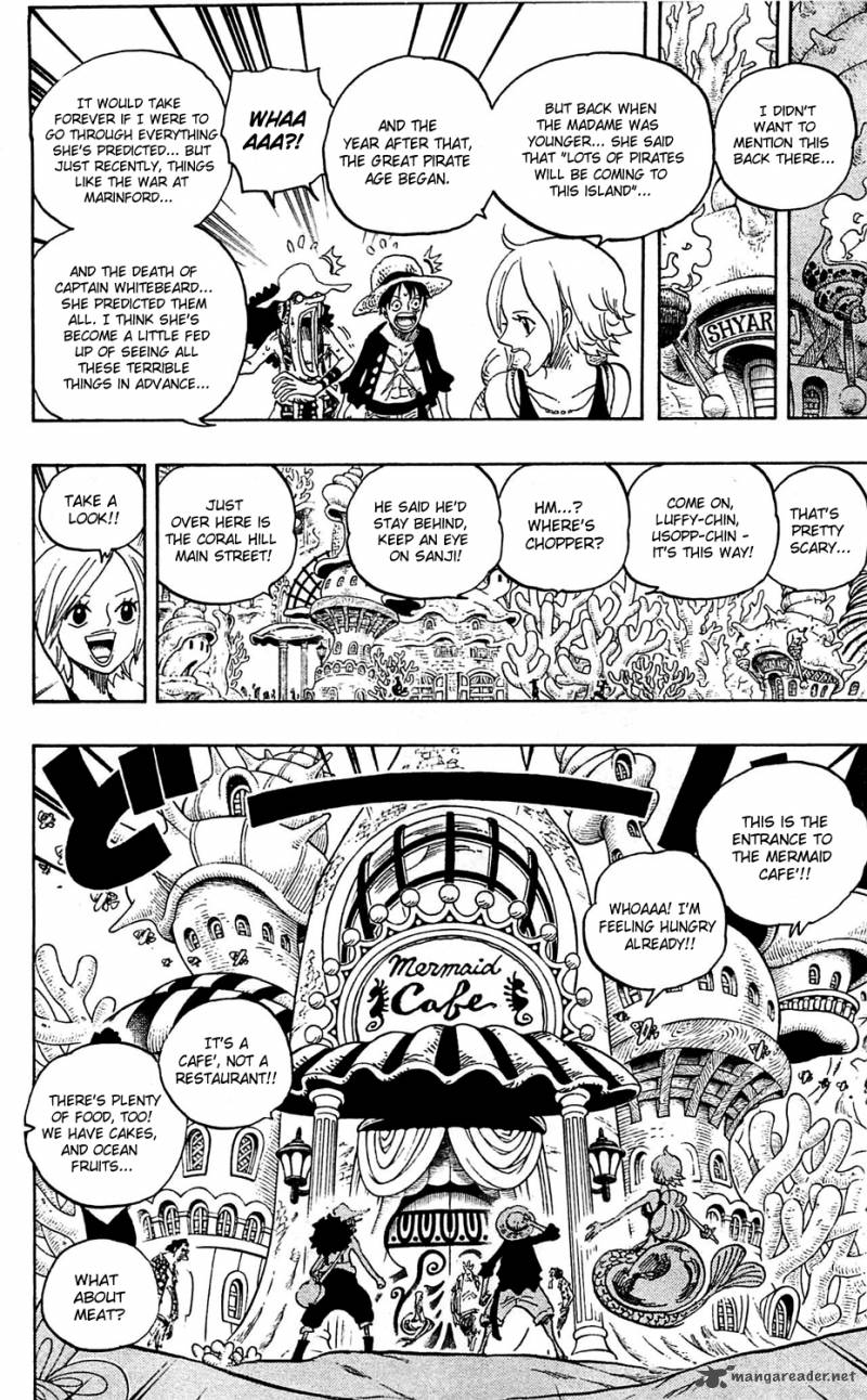 One Piece Manga Chapter 610 page 8 - Madam Shyarly, Fortune-Teller