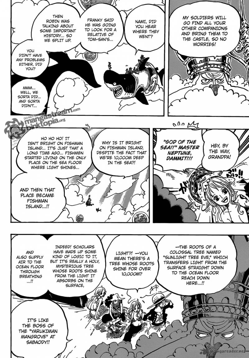 One Piece Manga Chapter 612 page 10 - Taken by the Shark They Saved