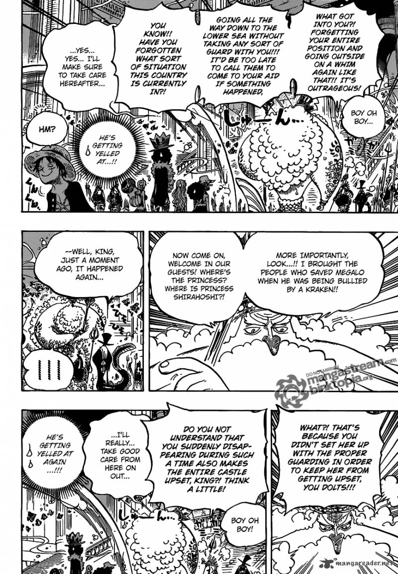 One Piece Manga Chapter 612 page 13 - Taken by the Shark They Saved
