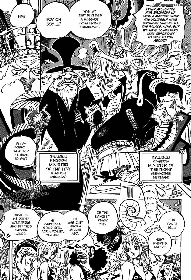 One Piece Manga Chapter 612 page 14 - Taken by the Shark They Saved