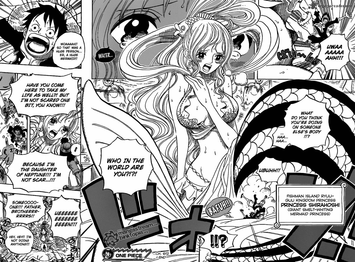 One Piece Manga Chapter 612 page 17 - Taken by the Shark They Saved