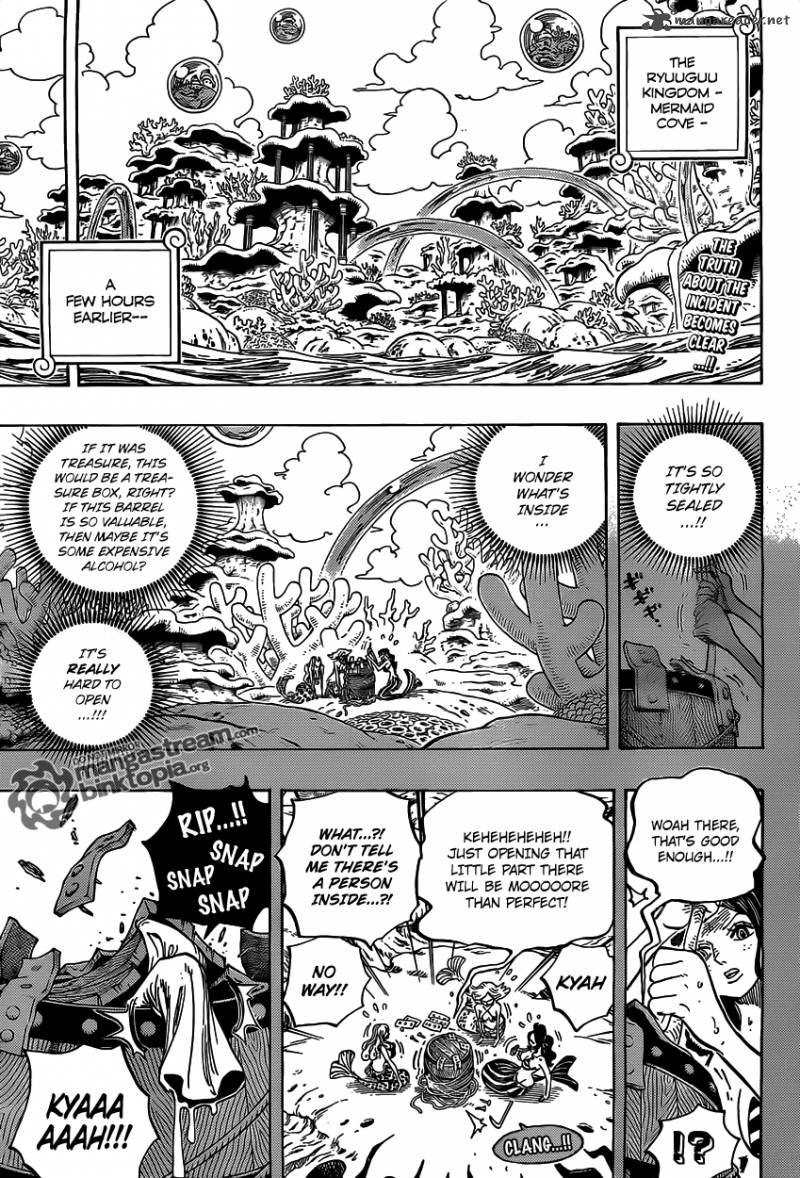 One Piece Manga Chapter 612 page 3 - Taken by the Shark They Saved