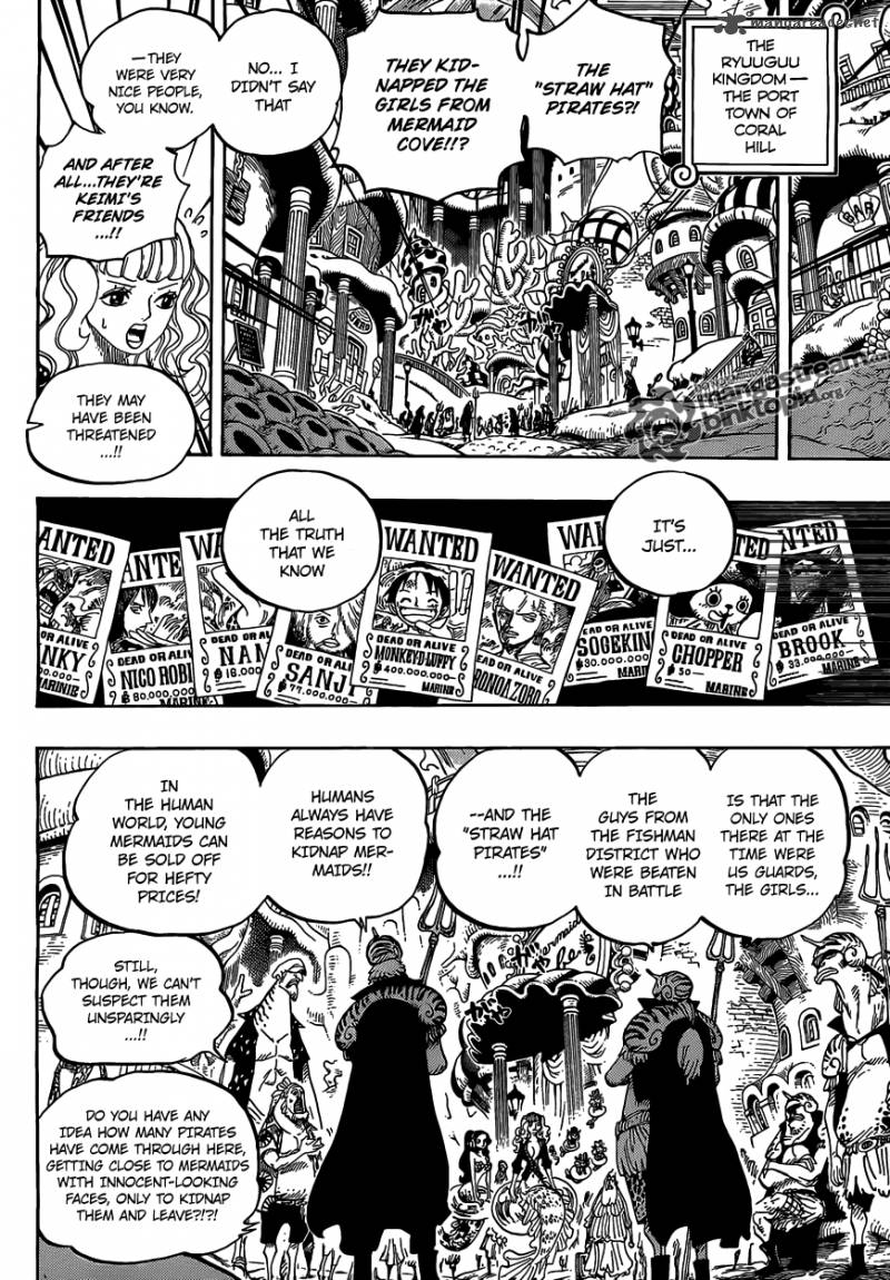 One Piece Manga Chapter 612 page 6 - Taken by the Shark They Saved