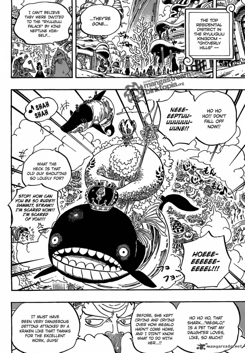 One Piece Manga Chapter 612 page 8 - Taken by the Shark They Saved