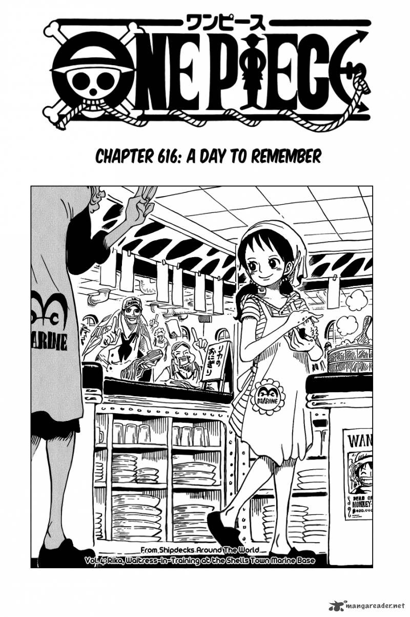 One Piece Manga Chapter 616 page 1 - Anniversary for Revenge