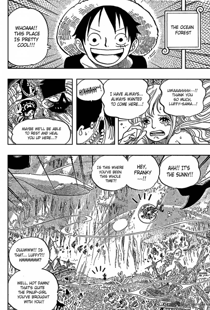 One Piece Manga Chapter 619 page 8 - At the Sea Forest