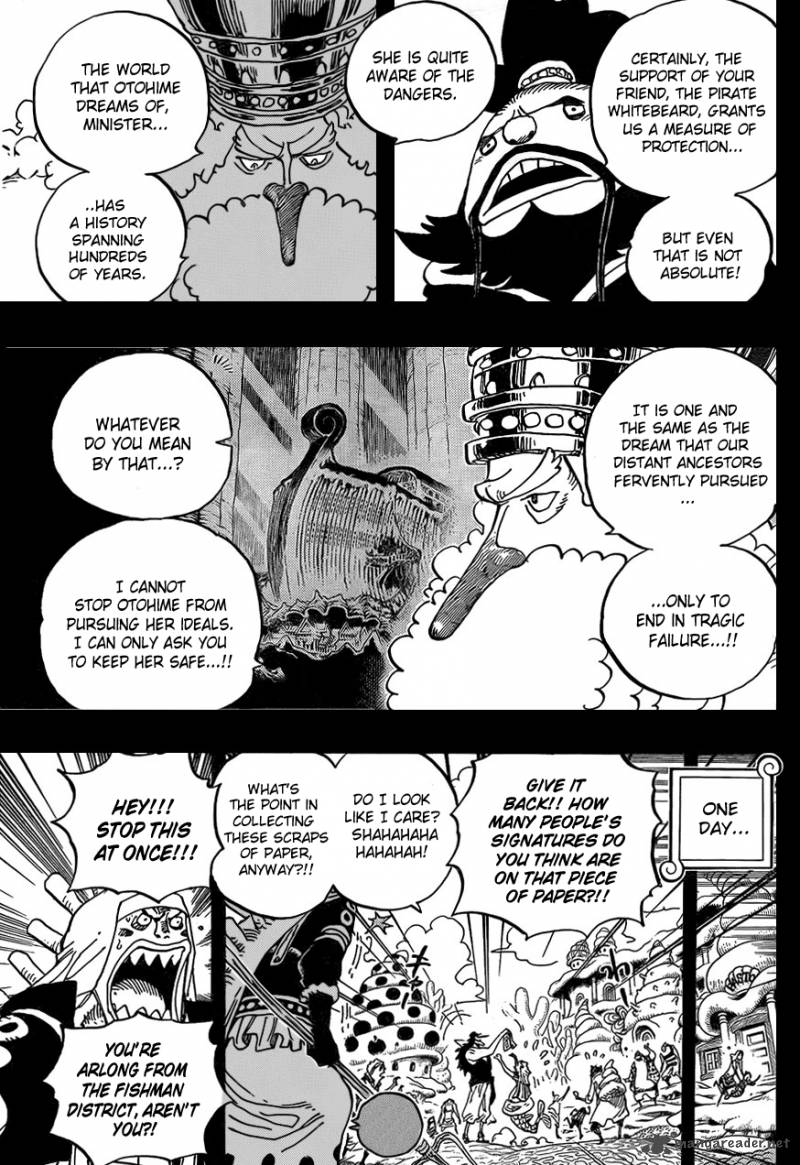 One Piece Manga Chapter 621 page 11 - Otohime and Tiger