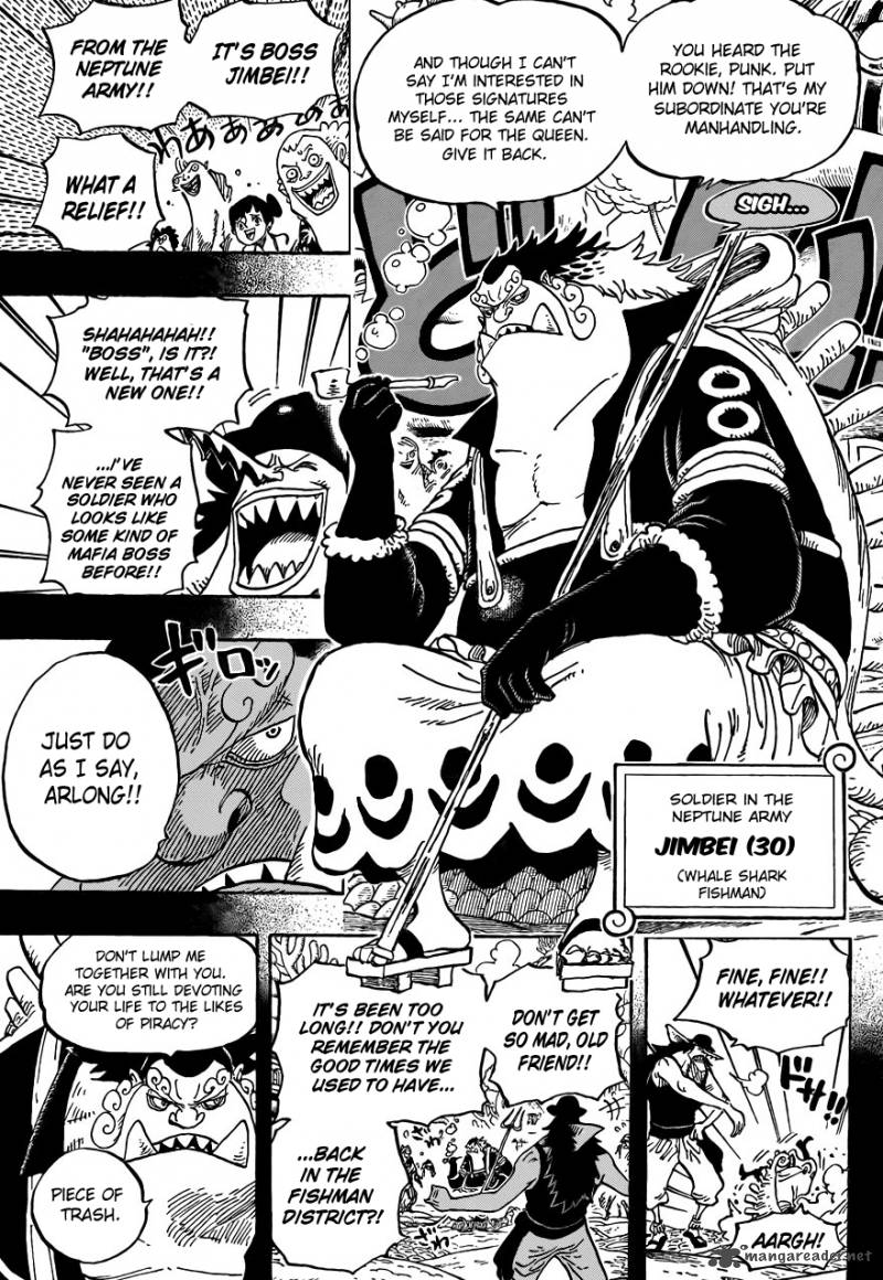 One Piece Manga Chapter 621 page 13 - Otohime and Tiger