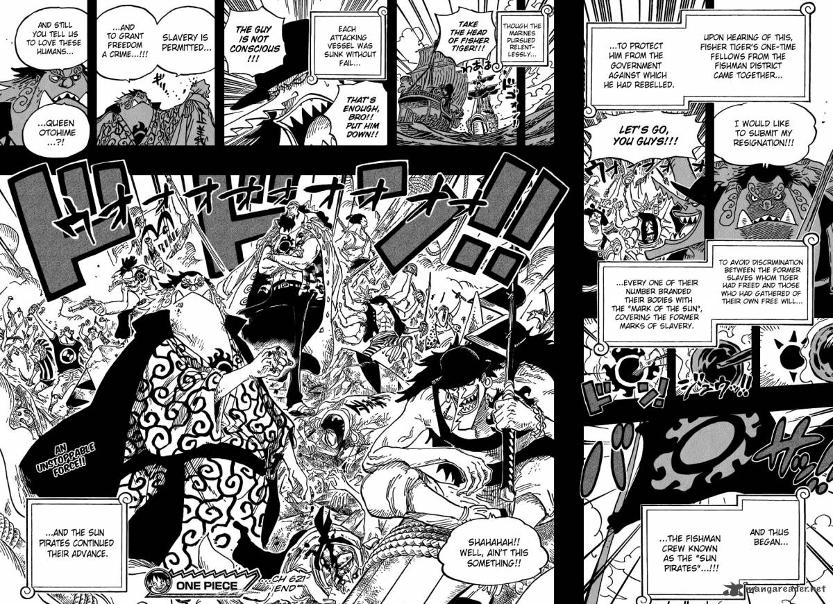 One Piece Manga Chapter 621 page 16 - Otohime and Tiger