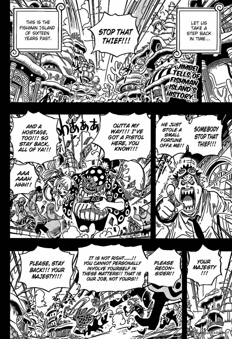 One Piece Manga Chapter 621 page 2 - Otohime and Tiger
