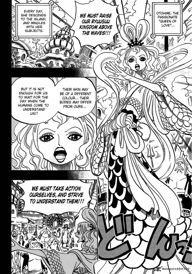 One Piece Manga Chapter 621 page 8 - Otohime and Tiger