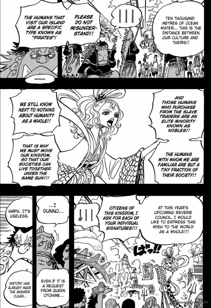 One Piece Manga Chapter 621 page 9 - Otohime and Tiger