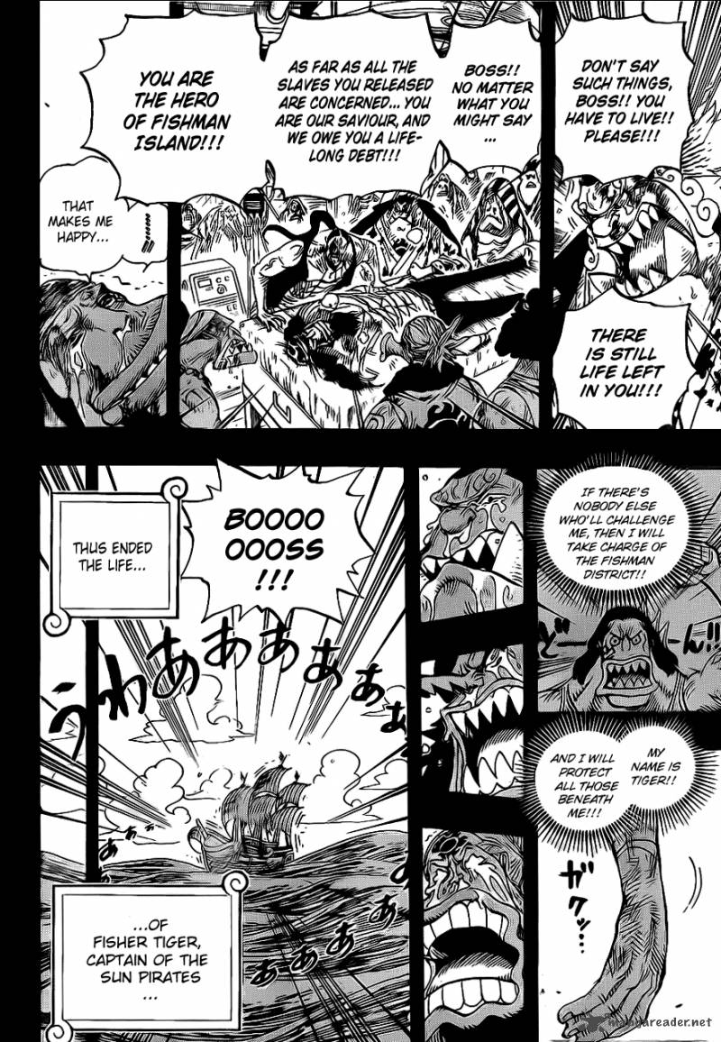 One Piece Manga Chapter 623 page 18 - Fisher Tiger the Pirate