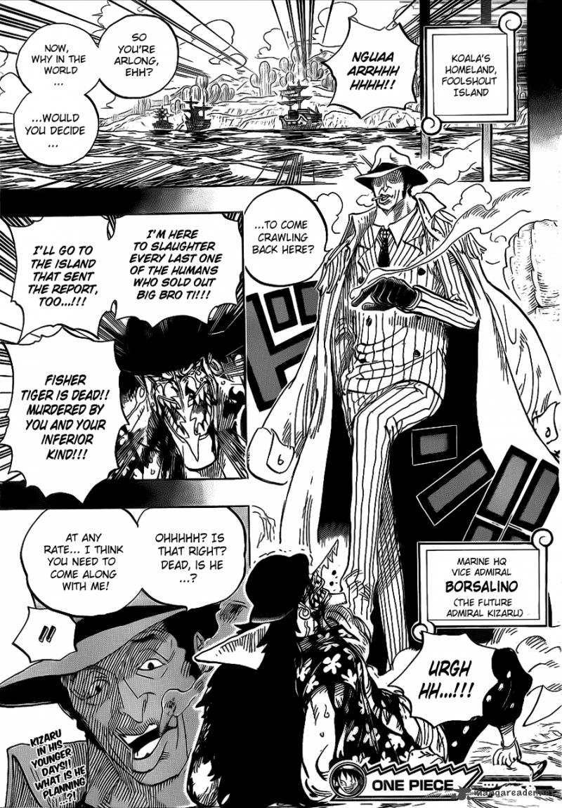 One Piece Manga Chapter 623 page 19 - Fisher Tiger the Pirate