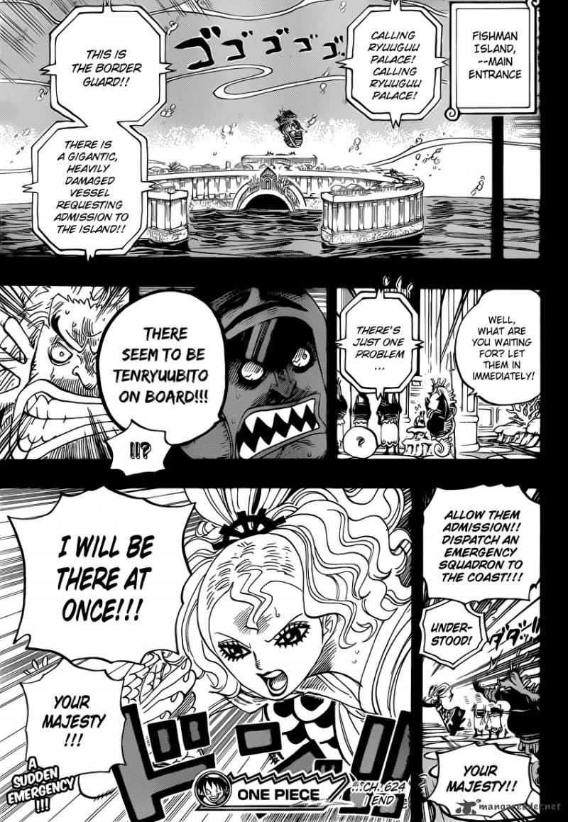 One Piece Manga Chapter 624 page 17 - Queen Otohime