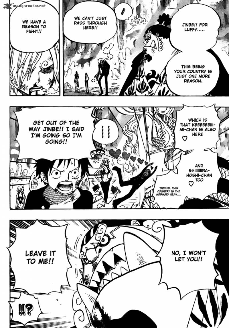 One Piece Manga Chapter 629 page 11 - Former Warlord in the Way