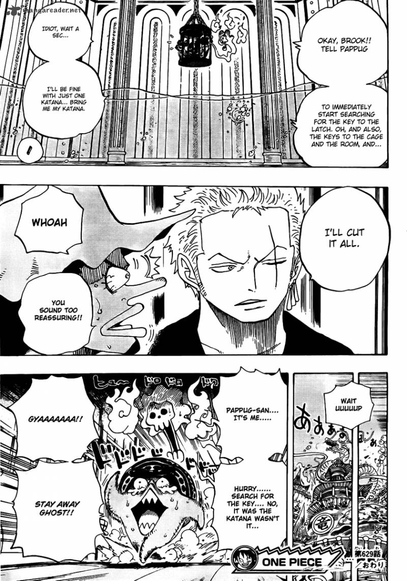 One Piece Manga Chapter 629 page 18 - Former Warlord in the Way