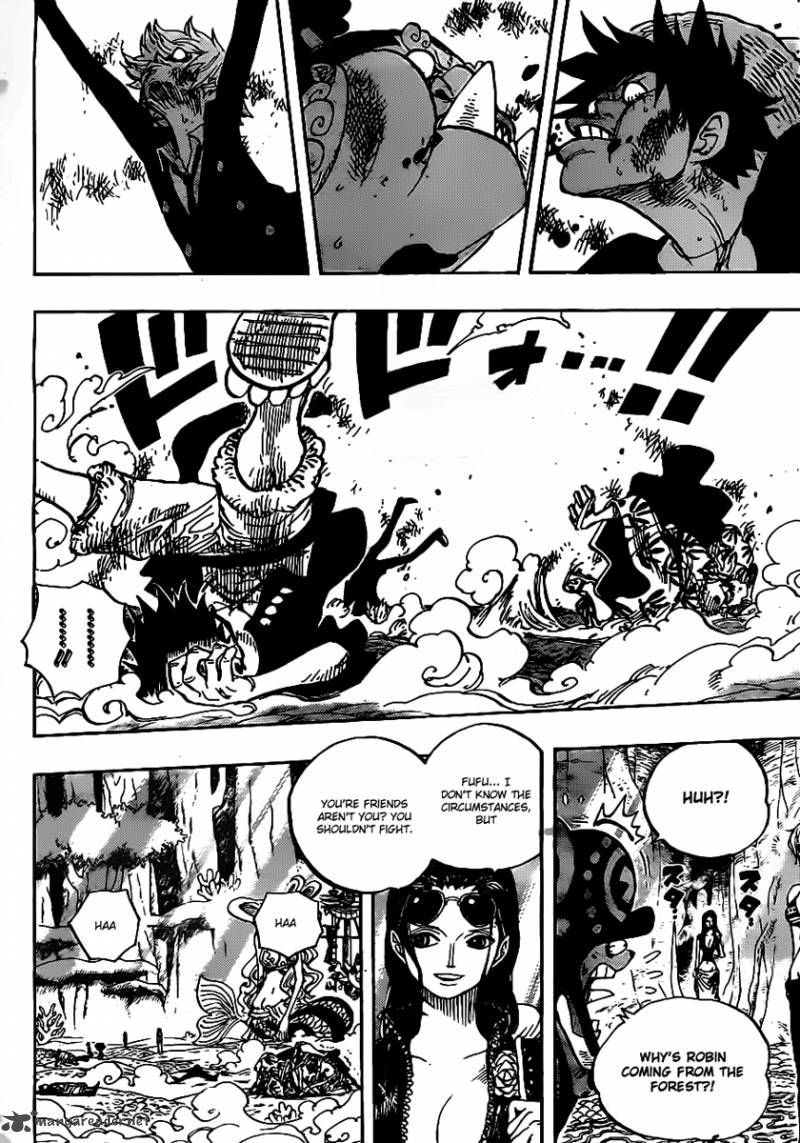 One Piece Manga Chapter 629 page 7 - Former Warlord in the Way