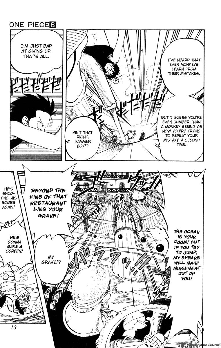 One Piece Manga Chapter 63 page 13 - I Won't Die