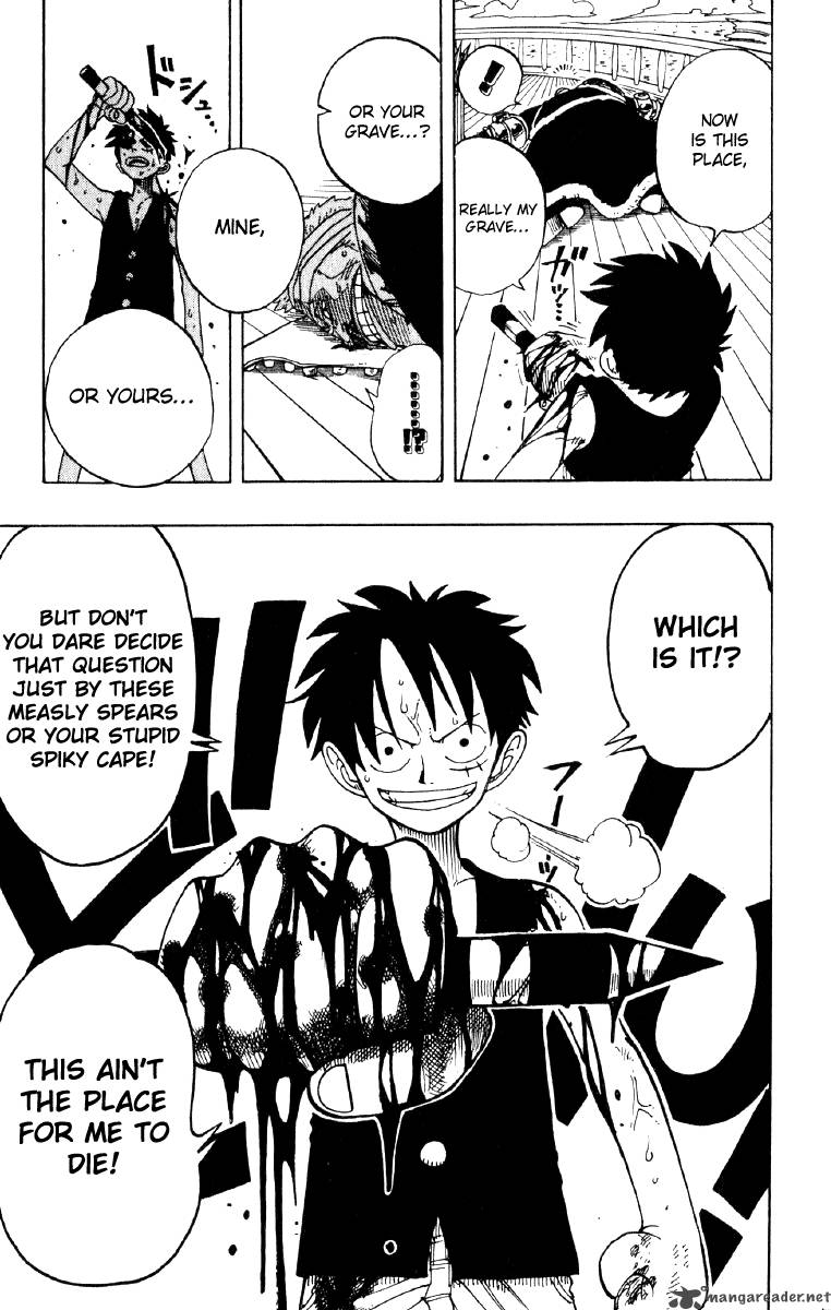 One Piece Manga Chapter 63 page 21 - I Won't Die