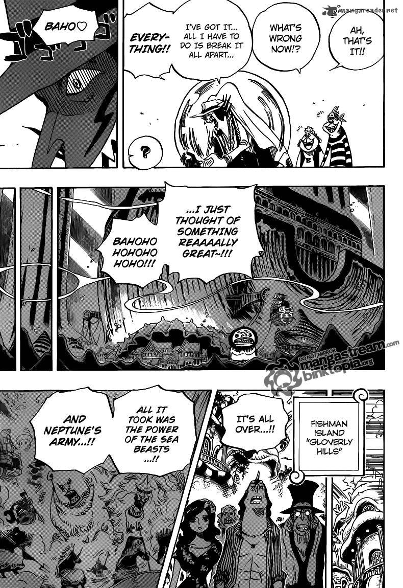 One Piece Manga Chapter 631 page 3 - Gyoncorde Plaza