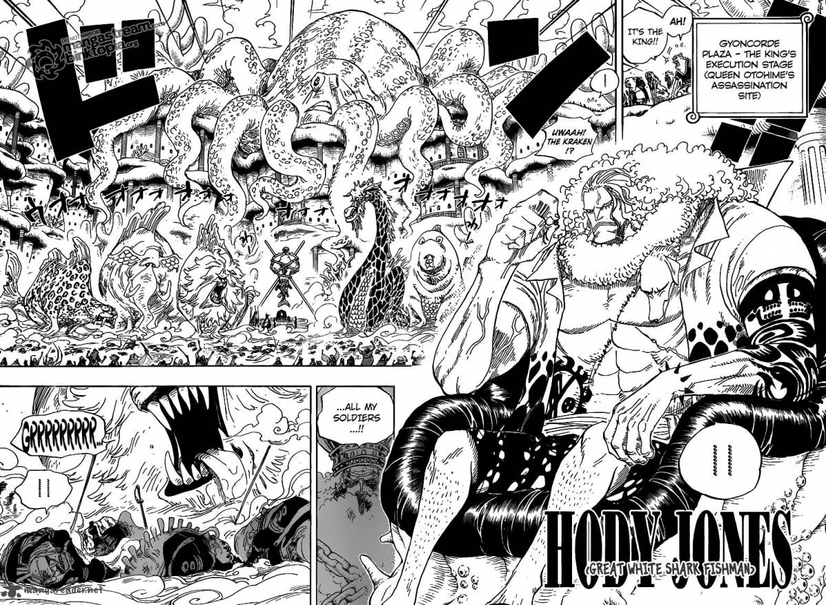 One Piece Manga Chapter 631 page 6 - Gyoncorde Plaza