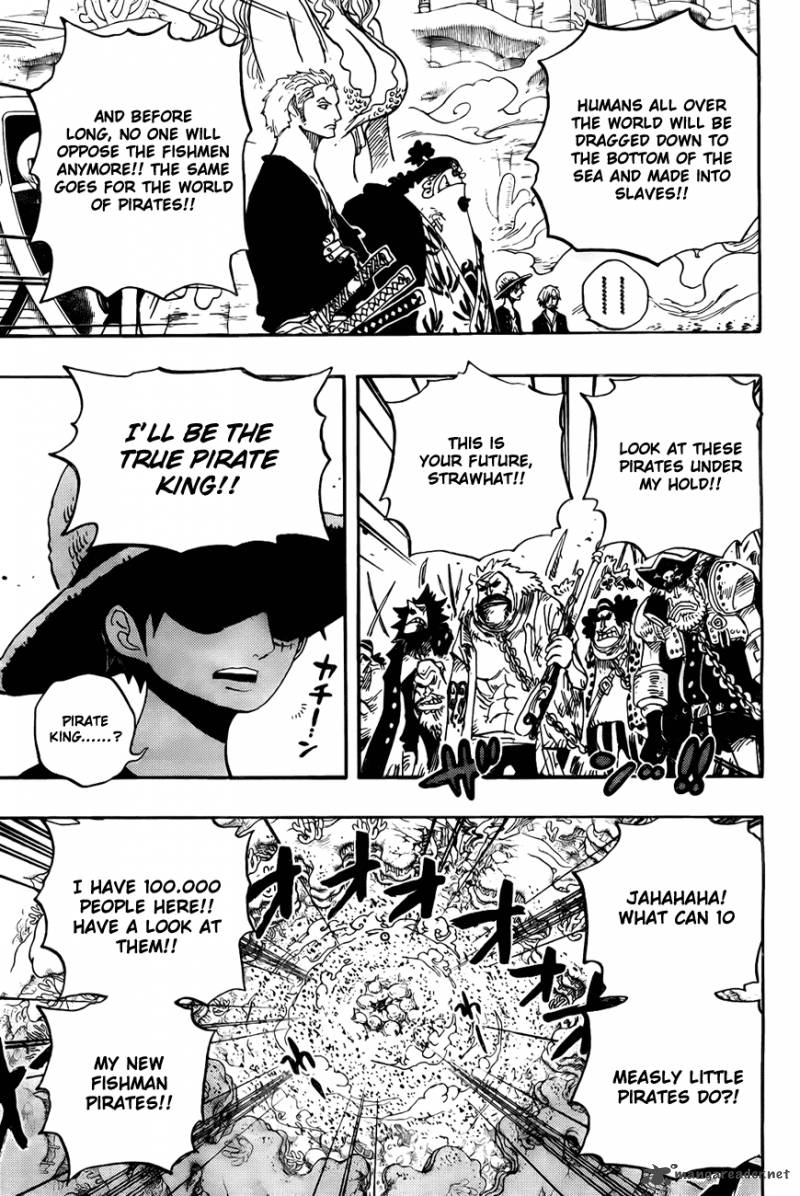 One Piece Manga Chapter 634 page 11 - 100,000 vs. 10