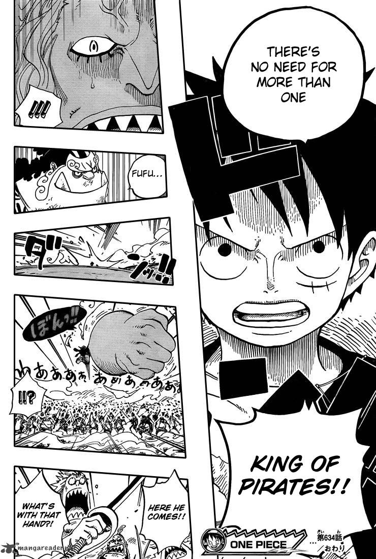 One Piece Manga Chapter 634 page 14 - 100,000 vs. 10