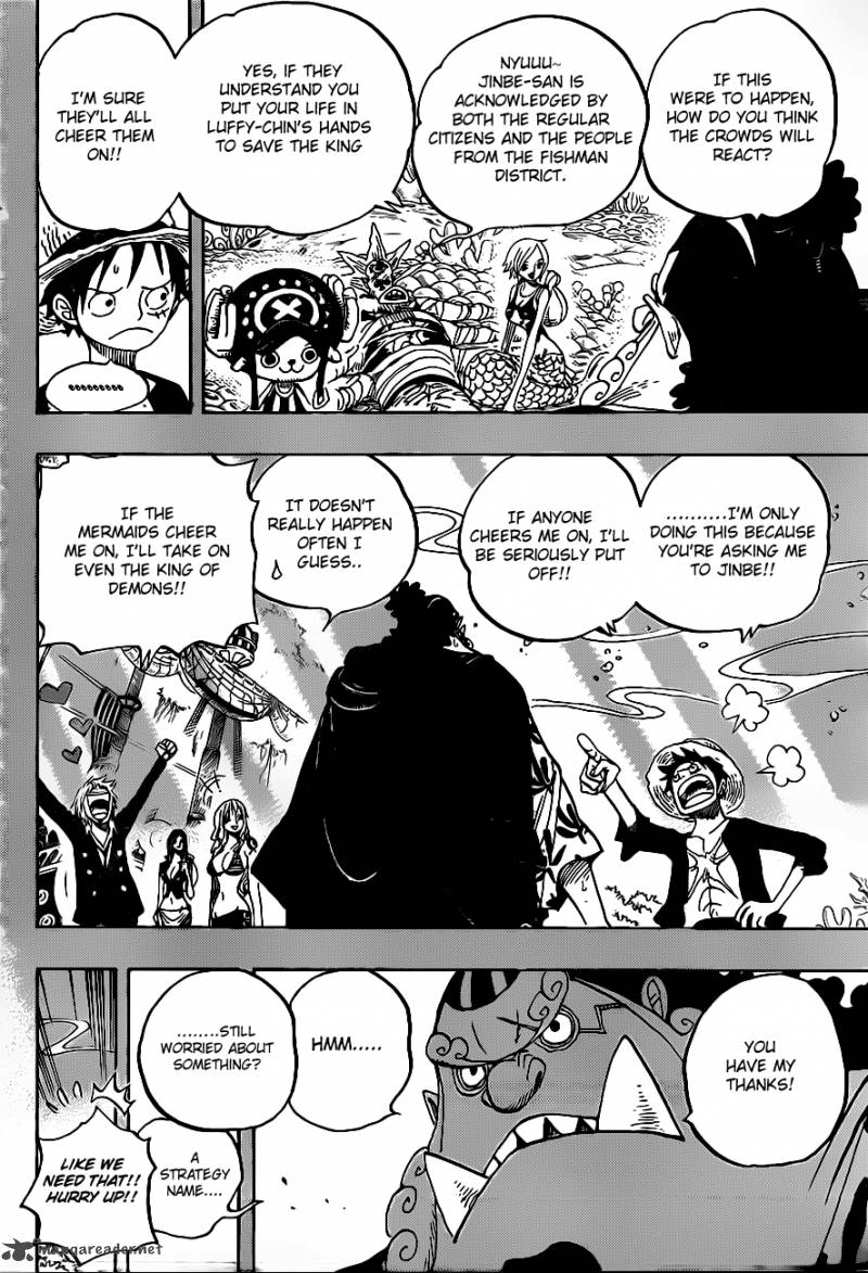 One Piece Manga Chapter 634 page 5 - 100,000 vs. 10
