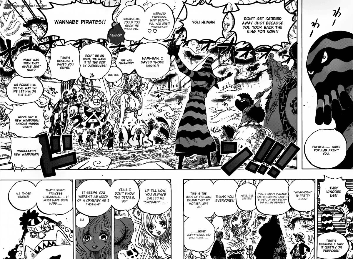 One Piece Manga Chapter 634 page 7 - 100,000 vs. 10