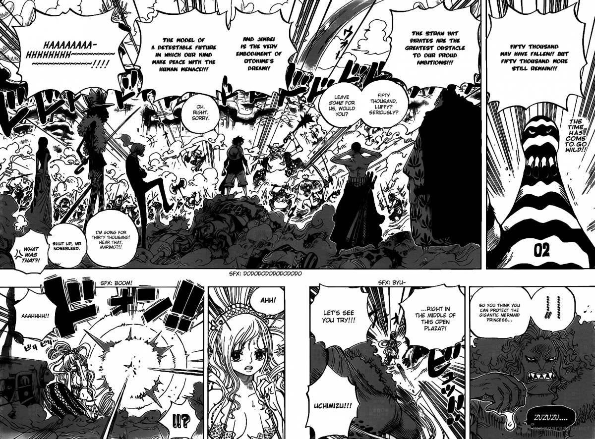 One Piece Manga Chapter 635 page 2 - So Scared I Ran Up to the Sky