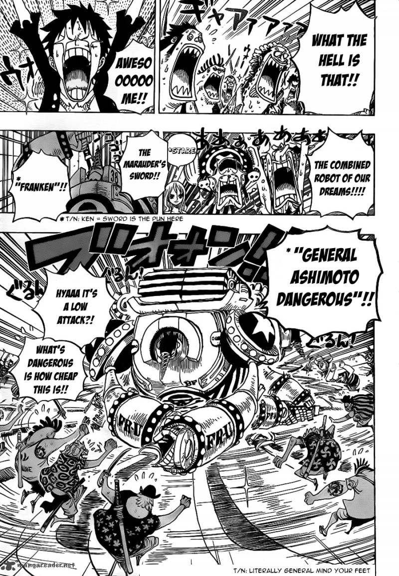 One Piece Manga Chapter 636 page 6 - General from Futureland