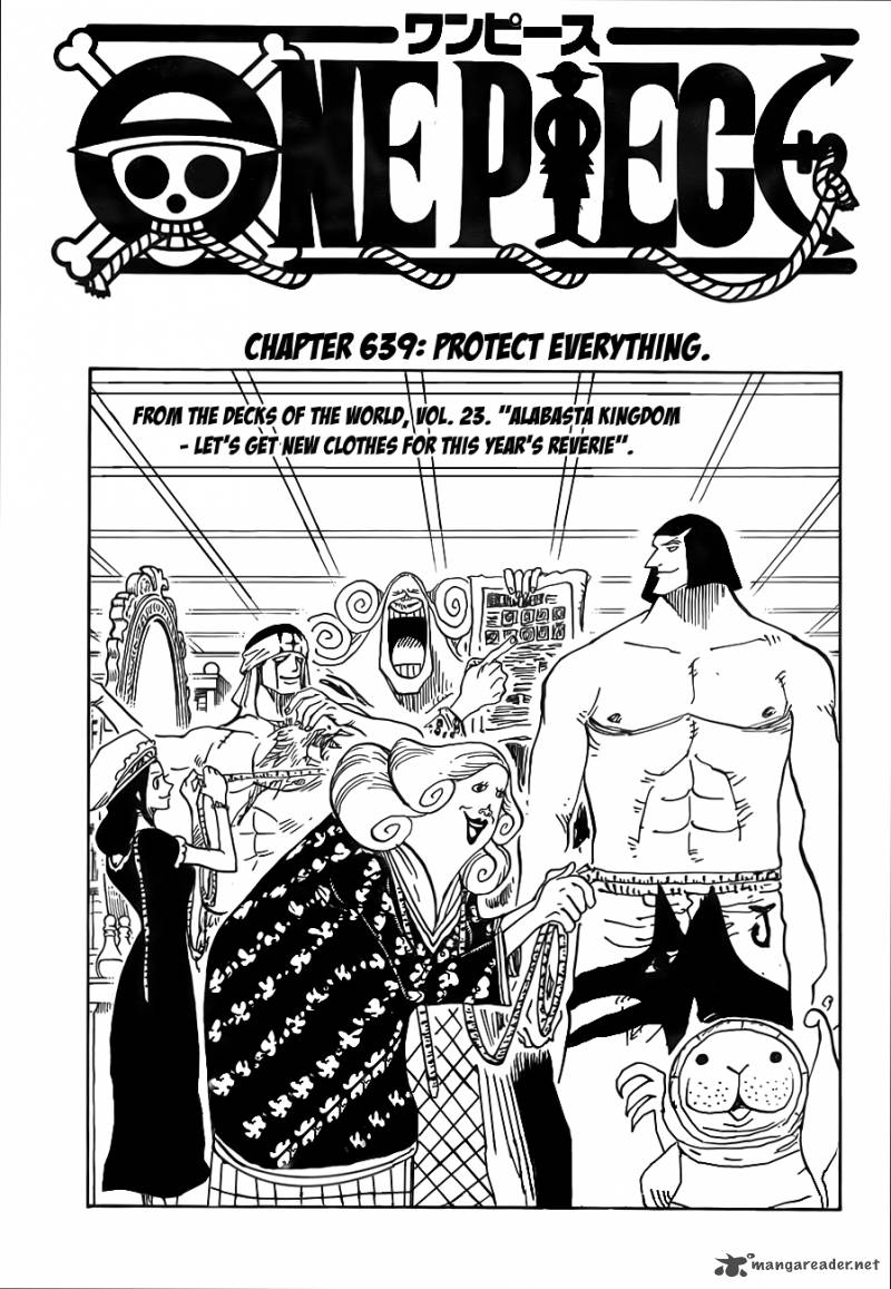 One Piece Manga Chapter 639 page 1 - Protect Everything
