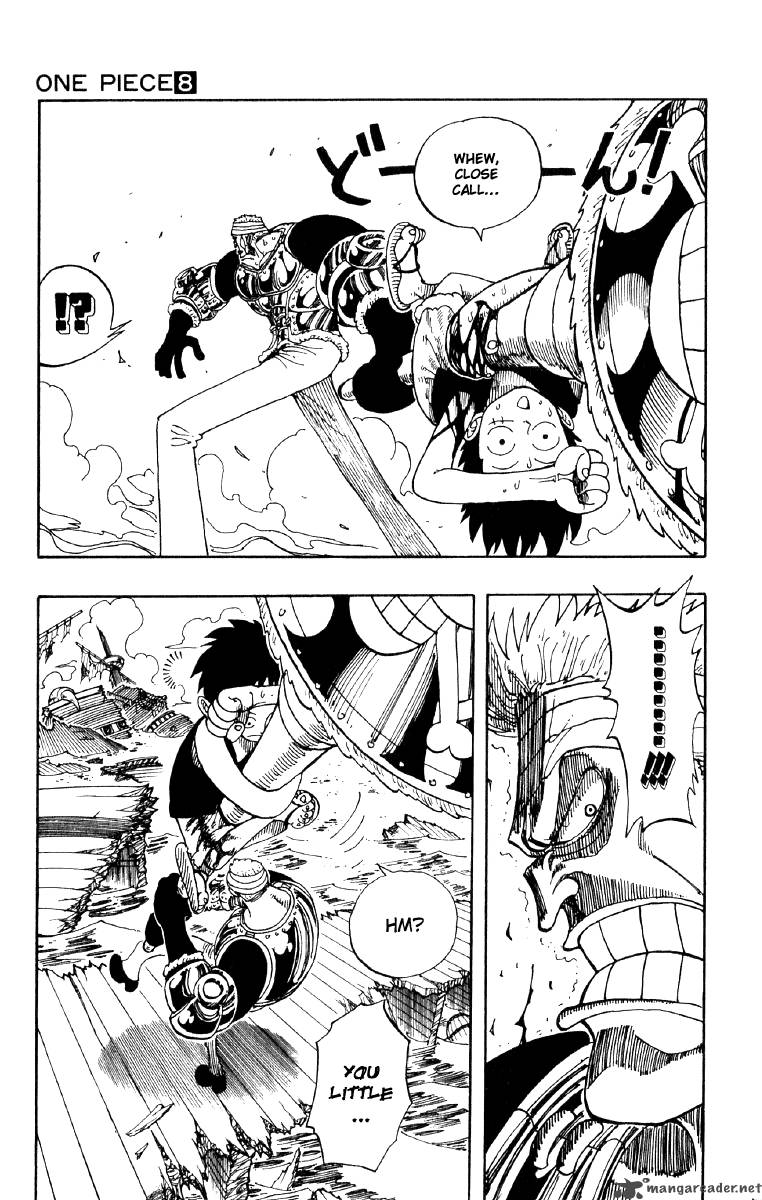 One Piece Manga Chapter 64 page 12 - The Mighty Battle Spear
