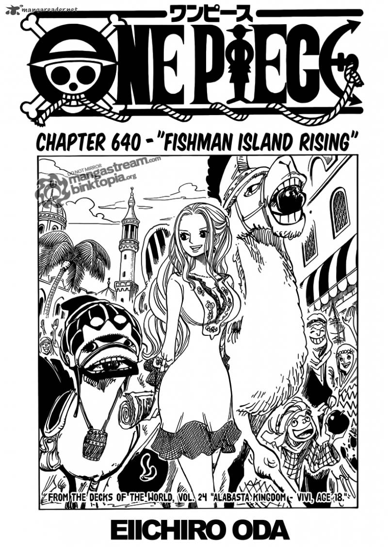 One Piece Manga Chapter 640 page 1 - Above Fish-Man Island