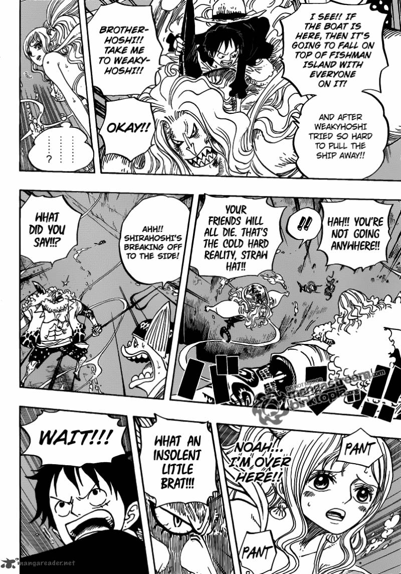 One Piece Manga Chapter 640 page 15 - Above Fish-Man Island